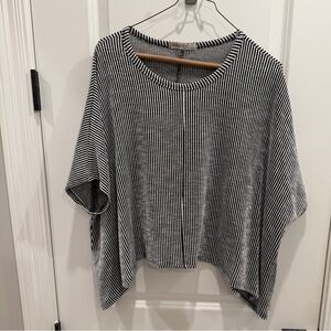 Black and White Striped Cropped top